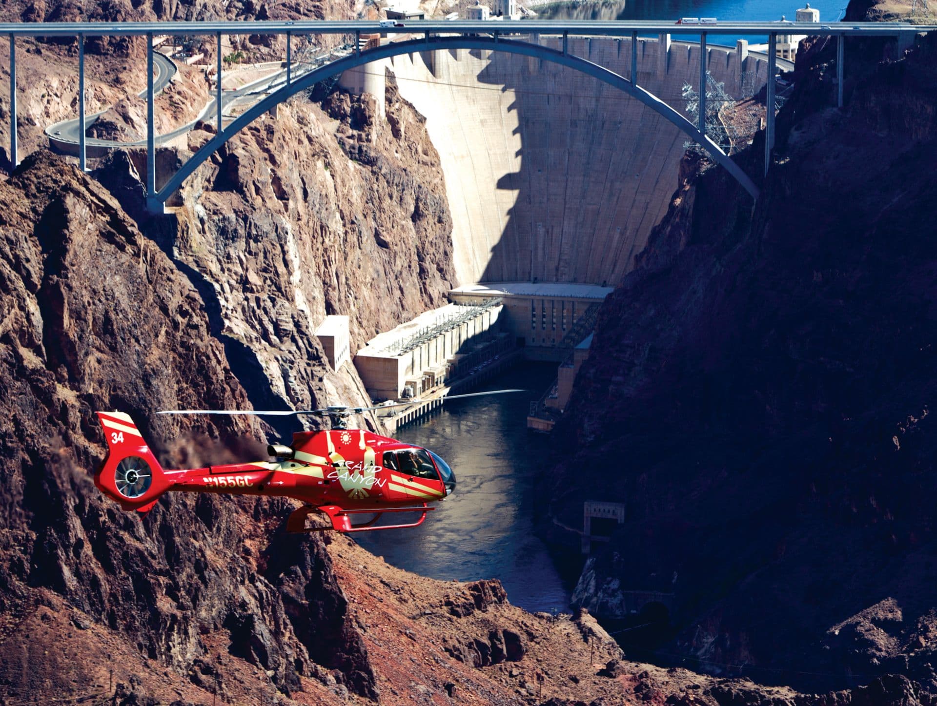 Helicopter tour over Hoover Dam